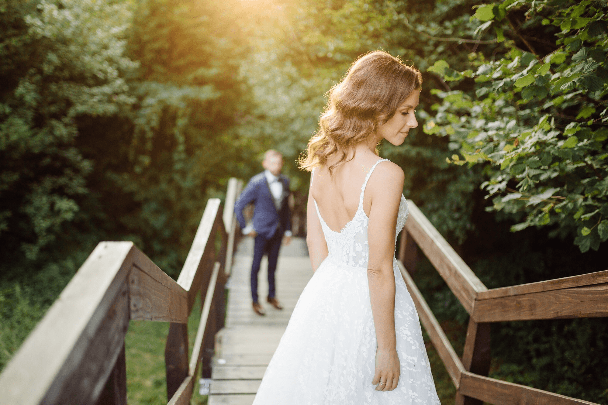Couple in the bridge