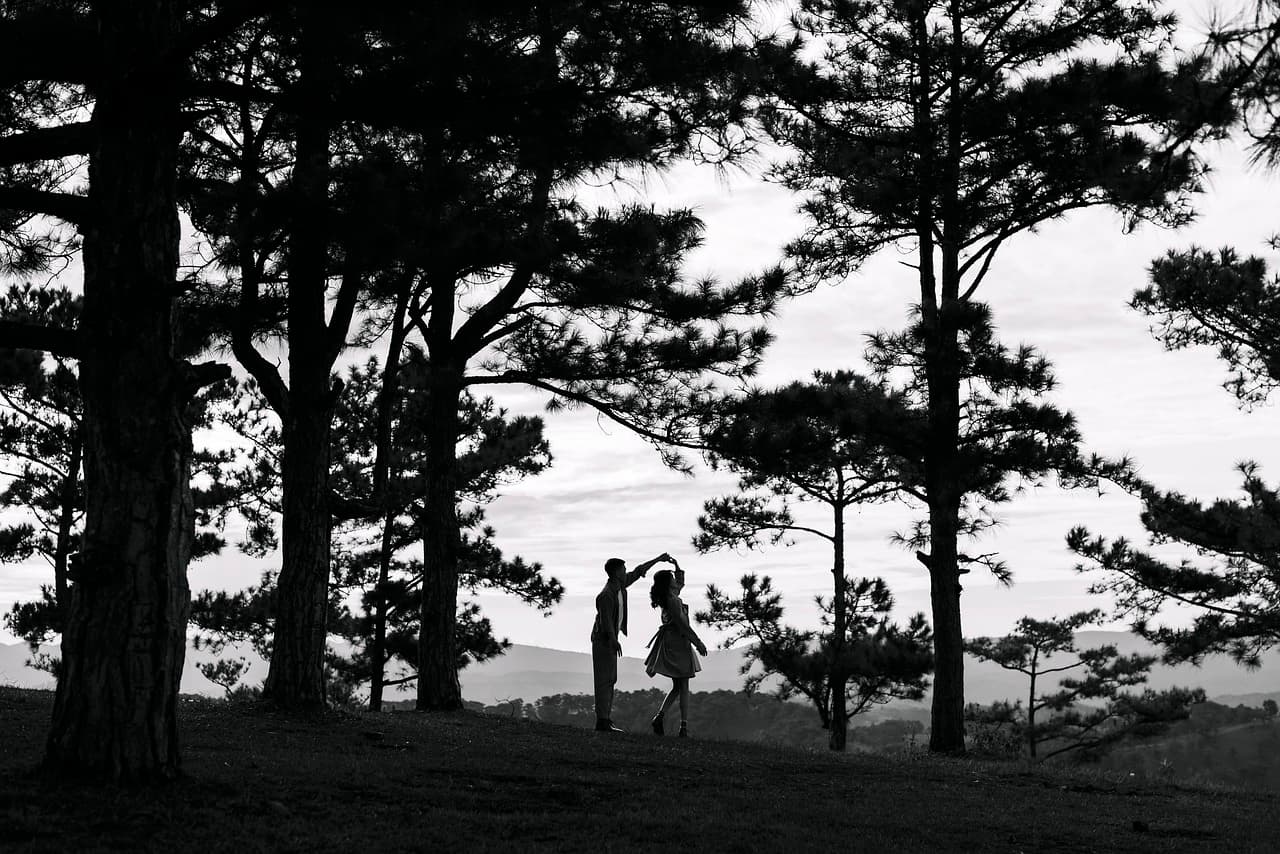 Couple in a forest